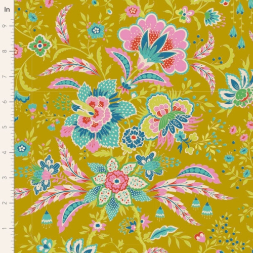 Tilda Patchwork Stoff Baumwolle - Bloomsville Late Bloomer Corn